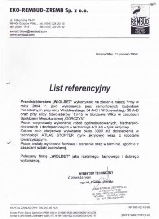 list referencyjny 2004